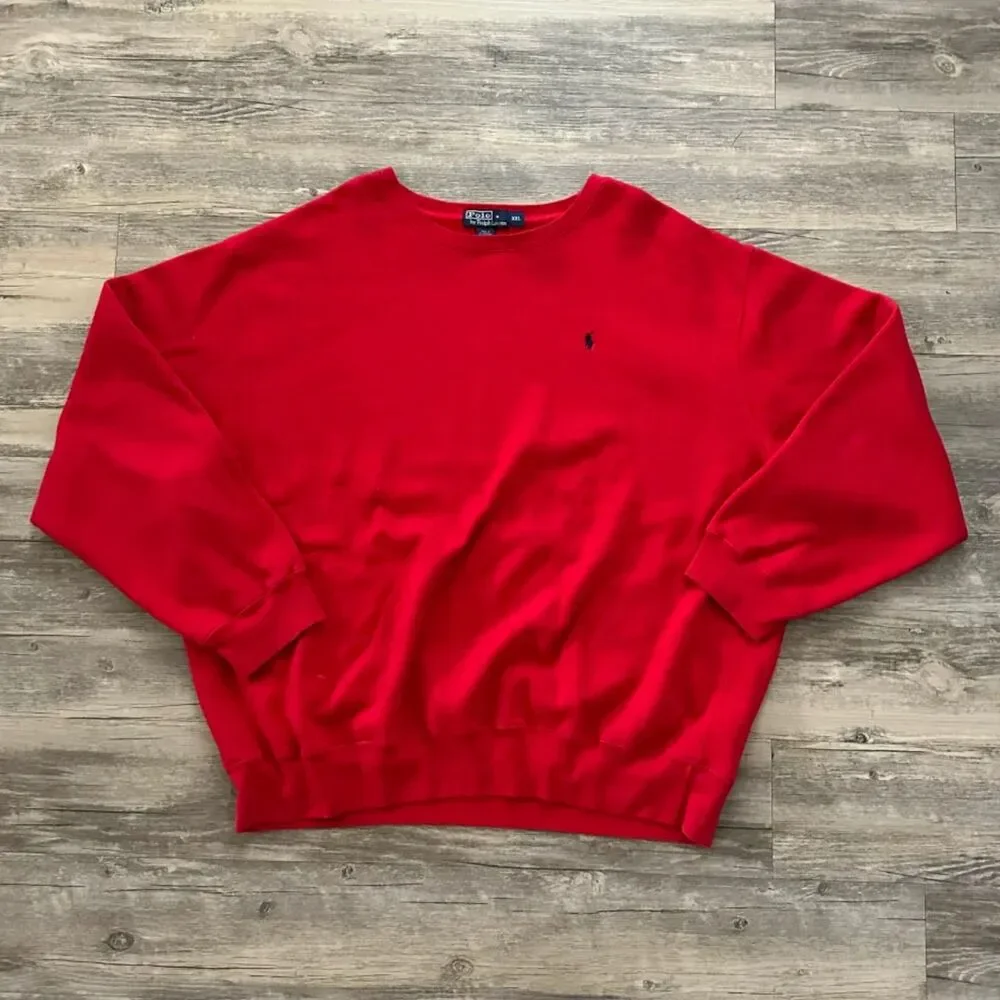 Vintage Polo Ralph Lauren Small Pony Pullover Sweatshirt Size XXL